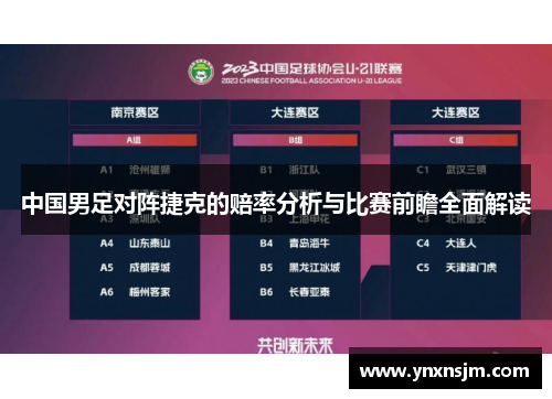 中国男足对阵捷克的赔率分析与比赛前瞻全面解读